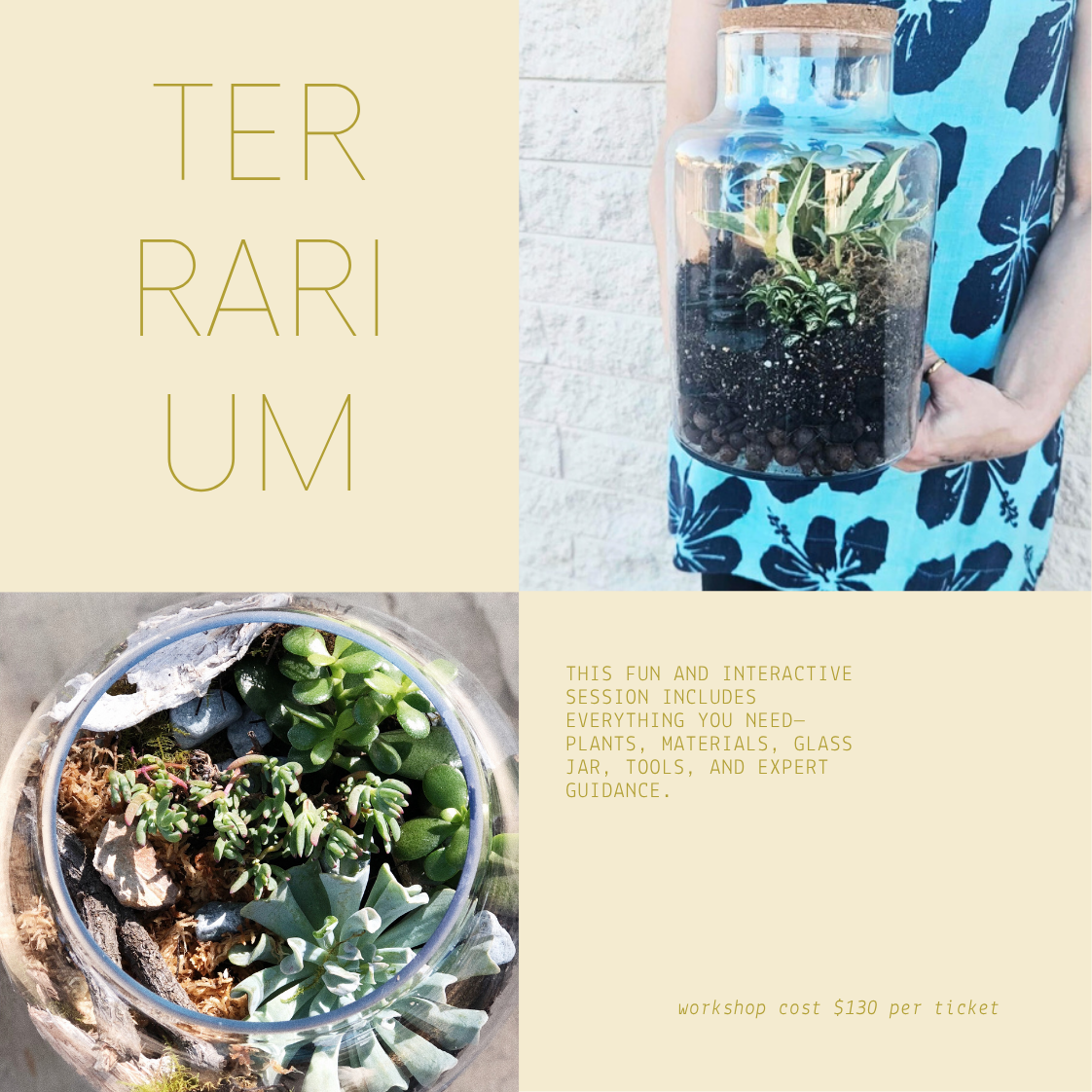 Terrarium Workshop 4th July