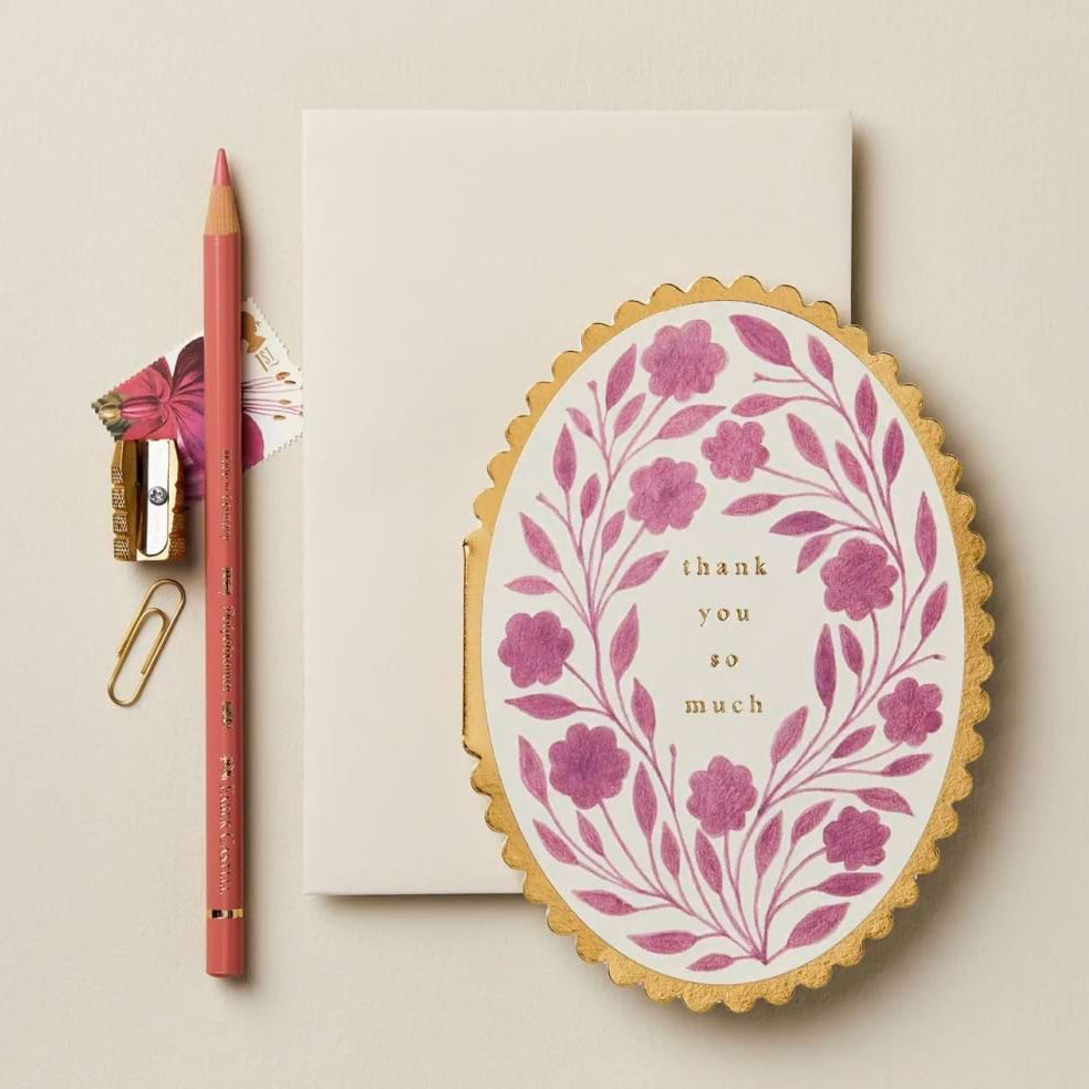 Floral Thank You Card