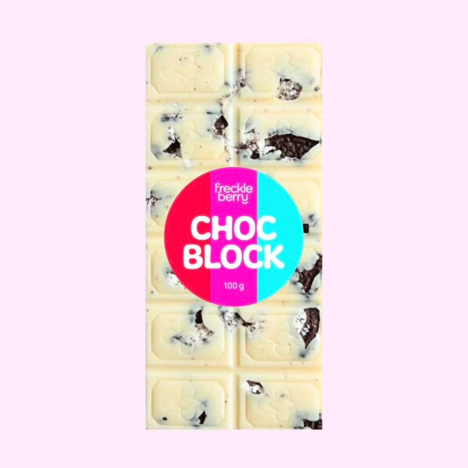 Cookies & Cream White Chocolate Block