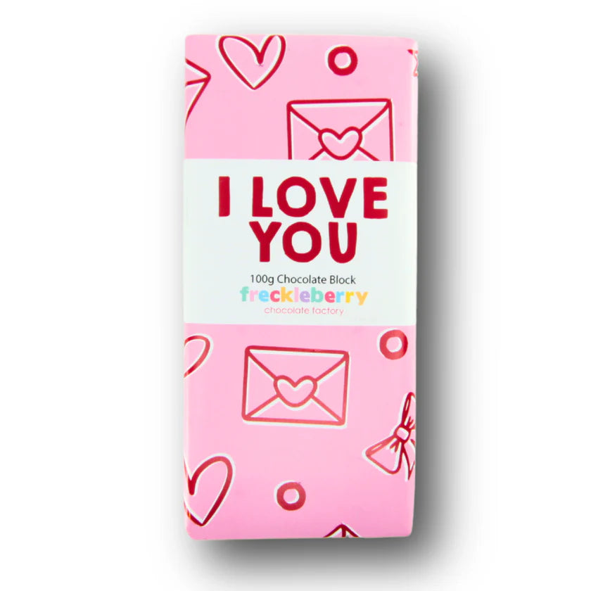 I love you - Milk Chocolate Block