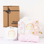 Welcome Baby Hamper + Flowers